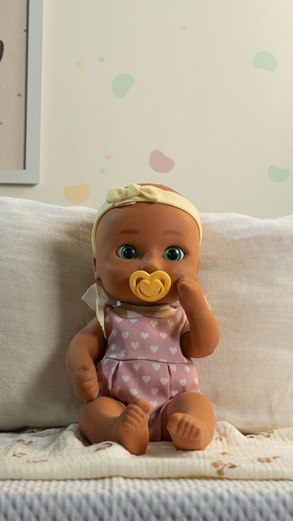 Be Loved Babies Alex doll with pink genderneutral style green eyes